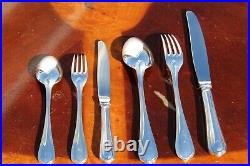 Christofle Spatours Silver Plated 24 Pieces Flatware Set in Four Settings