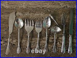 Christofle france silverplated marly serving set 9 pieces