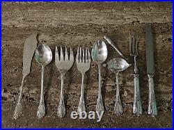 Christofle france silverplated marly serving set 9 pieces