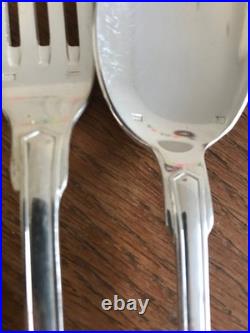 Christophle Cailar Bayard 138 pieces thick silver plated oak chateau canteen