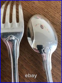 Christophle Cailar Bayard 138 pieces thick silver plated oak chateau canteen