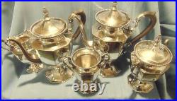 Coffee & Tea Service Derby Silver Co, Quadruple Plate, Five Piece, series 1683
