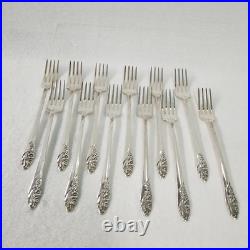 Community Oneida 1960's Evening Star 80 Piece Silver Plate Service Set With Box