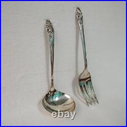 Community Oneida 1960's Evening Star 80 Piece Silver Plate Service Set With Box