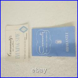 Community Oneida 1960's Evening Star 80 Piece Silver Plate Service Set With Box