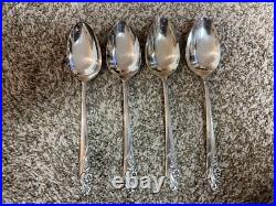 Community Oneida Evening Star 80 Piece Silver Plate Service With Box VINTAGE