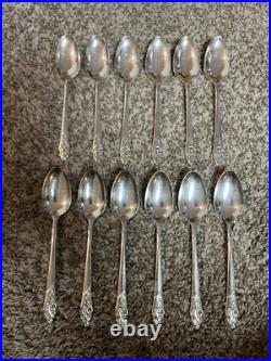Community Oneida Evening Star 80 Piece Silver Plate Service With Box VINTAGE