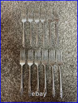 Community Oneida Evening Star 80 Piece Silver Plate Service With Box VINTAGE