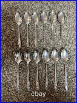 Community Oneida Evening Star 80 Piece Silver Plate Service With Box VINTAGE
