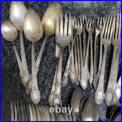 Community Plate Silverware Lot Of 101 Pieces Stainless Silver Plate