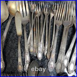 Community Plate Silverware Lot Of 101 Pieces Stainless Silver Plate