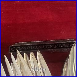 Community Silver Plate Flatware Set by ONEIDA w Anti Tarnish Box-55 Pieces