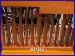 Community Silver Plated Cutlery Set, Complete 62 Pieces Oneida Carousel Design