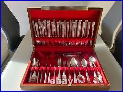 Community Silver Plated Cutlery Set For 12 with Storage Chest 78 pieces