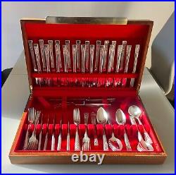Community Silver Plated Cutlery Set For 12 with Storage Chest 78 pieces