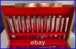Community Silver Plated Cutlery Set For 12 with Storage Chest 78 pieces