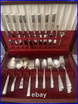 Community The Finest Silver Plate 62 Piece Set In Wooden Case