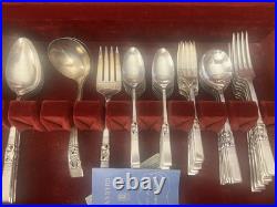 Community The Finest Silver Plate 62 Piece Set In Wooden Case