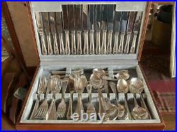 Cooper Ludlam 94 Piece Silver Service Cutlery Set In Bead Design In Canteen