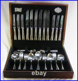 Cooper Ludlam Silver Plated Canteen Cutlery Dubarry 46 Pieces 6 Settings Vintage