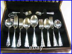 Cooper Ludlam Silver Plated Canteen Cutlery Dubarry 46 Pieces 6 Settings Vintage