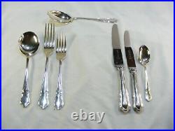Cooper Ludlam Silver Plated Canteen Cutlery Dubarry 46 Pieces 6 Settings Vintage