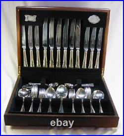 Cooper Ludlam Silver Plated Canteen Cutlery Dubarry 46 Pieces 6 Settings Vintage