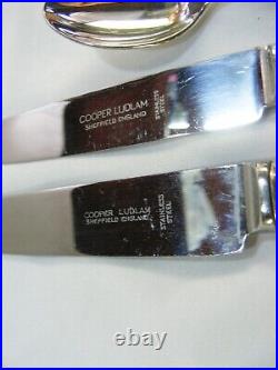 Cooper Ludlam Silver Plated Canteen Cutlery Dubarry 46 Pieces 6 Settings Vintage
