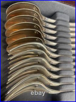 Cristofle Malmaison 30 piece cutlery canteen silver plate 1980's NEW Unused Cristofle Malmaison 30 piece cutlery canteen silver plate 1980's NEW Unused
