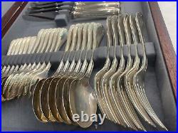 Cristofle Malmaison 30 piece cutlery canteen silver plate 1980's NEW Unused