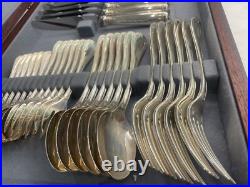 Cristofle Malmaison 30 piece cutlery canteen silver plate 1980's NEW Unused