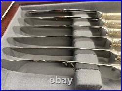 Cristofle Malmaison 30 piece cutlery canteen silver plate 1980's NEW Unused