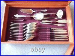 Cutlery Boxed Set Silver Plated BSF 90 6 Person 57 Pieces Platura 90 Original