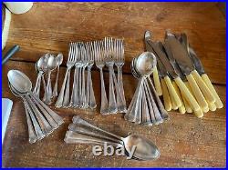 Cutlery Set WINEGARTENS BISHOPSGATE LONDON SILVER PLATE FAUX BONE 44 PIECES