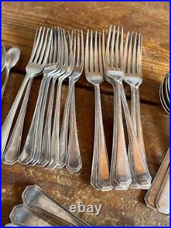 Cutlery Set WINEGARTENS BISHOPSGATE LONDON SILVER PLATE FAUX BONE 44 PIECES
