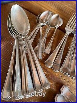 Cutlery Set WINEGARTENS BISHOPSGATE LONDON SILVER PLATE FAUX BONE 44 PIECES