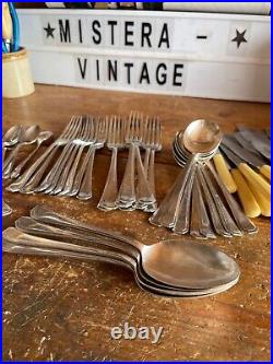 Cutlery Set WINEGARTENS BISHOPSGATE LONDON SILVER PLATE FAUX BONE 44 PIECES
