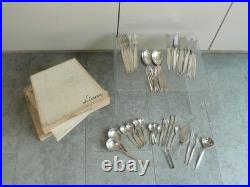 Cutlery Silver Plate BSF Liane MCM Mid Century Cutlery x 50 Pieces