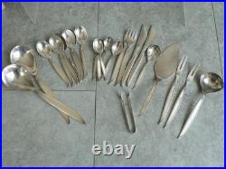 Cutlery Silver Plate BSF Liane MCM Mid Century Cutlery x 50 Pieces