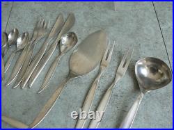 Cutlery Silver Plate BSF Liane MCM Mid Century Cutlery x 50 Pieces