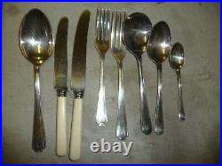Cutlery insigna silver plated of Sheffield in cream box 42 pieces