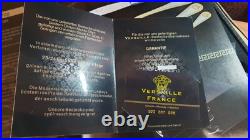 Cutlery set 87 Pieces Versaille France. Service For 8. Gold & Satin