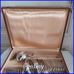 Cutlery set in silver plated 37 pieces GG punch decoration roller and shell