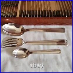 Cutlery set in silver plated 37 pieces GG punch decoration roller and shell