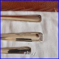 Cutlery set in silver plated 37 pieces GG punch decoration roller and shell