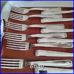 Cutlery set in silver plated 37 pieces GG punch decoration roller and shell