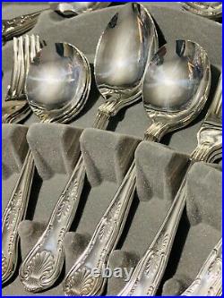 Cutlery sets/Box Viners 44 Piece Canteen Silver Plated Vintage