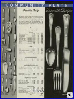 DEAUVILLE Design COMMUNITY Sheffield Silver Service 67 Piece Canteen of Cutlery