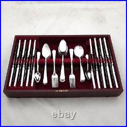 DEAUVILLE Design ONEIDA Community Silver Service 58 Piece Canteen of Cutlery