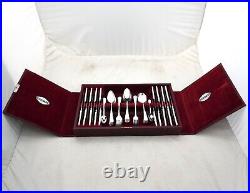 DEAUVILLE Design ONEIDA Community Silver Service 58 Piece Canteen of Cutlery